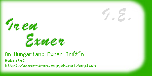 iren exner business card